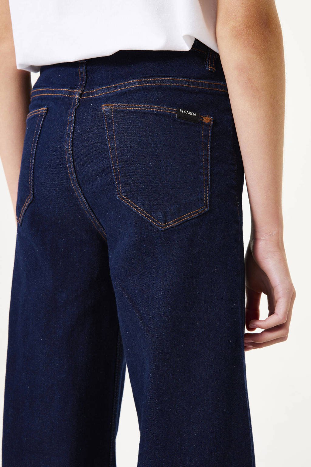 Garcia high waist loose fit jeans dark blue denim