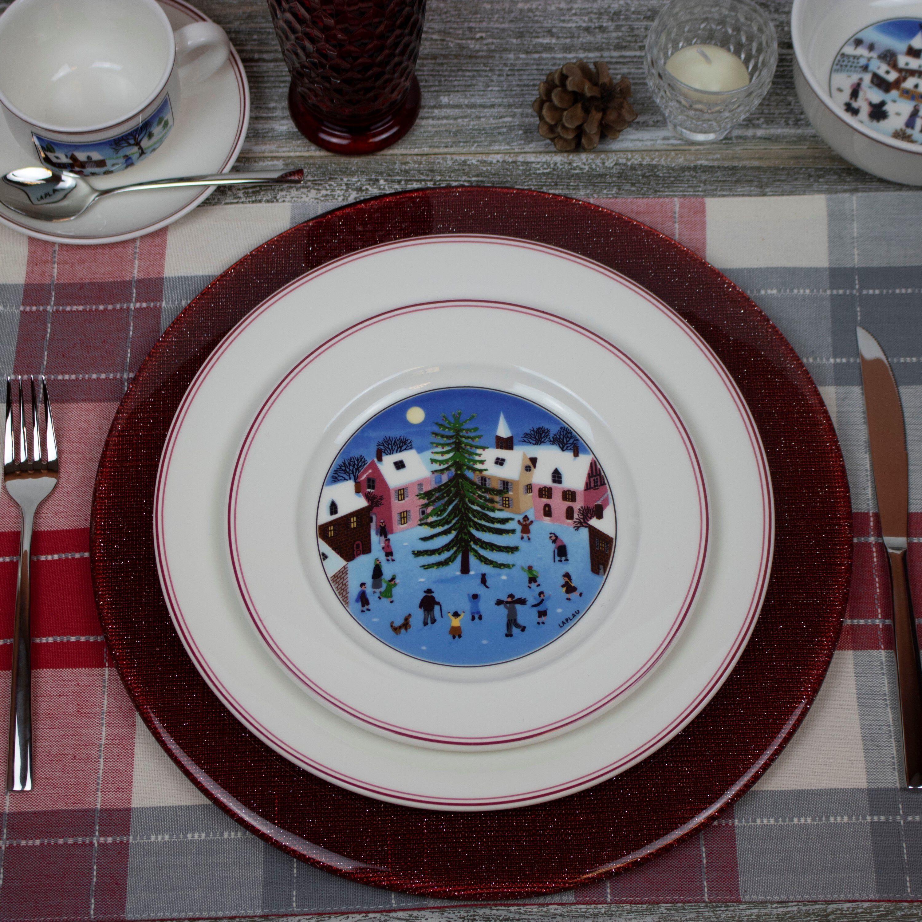 Design Naif Appetizer and dessert plate Multi-colored, 8.3'', Premium Porcelain