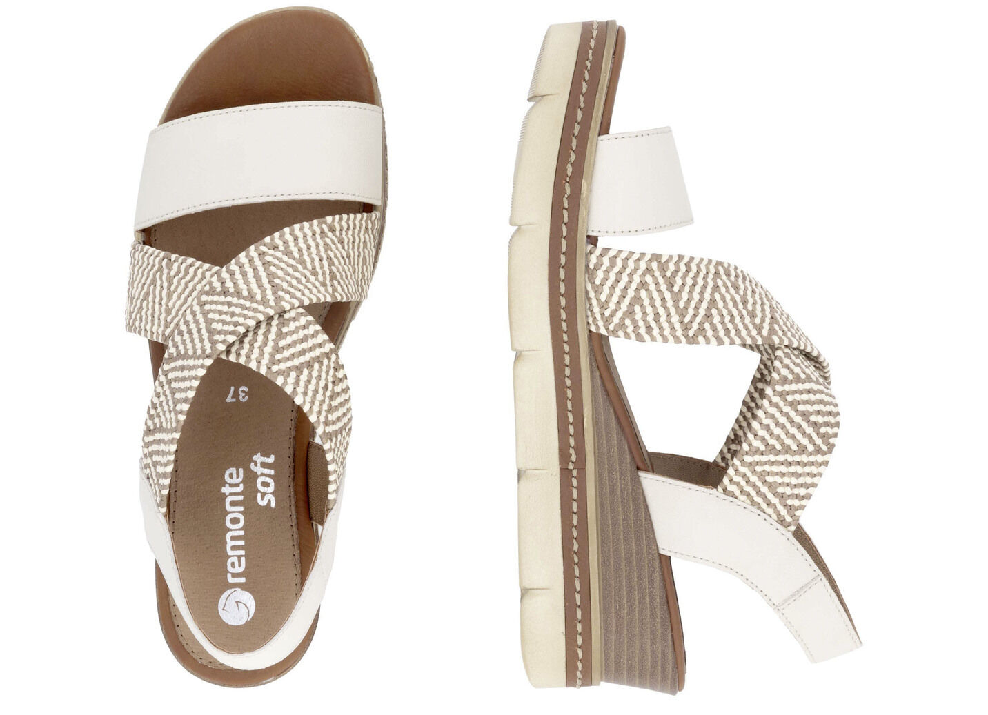 Remonte Sandalette mit Flechtdurchzügen