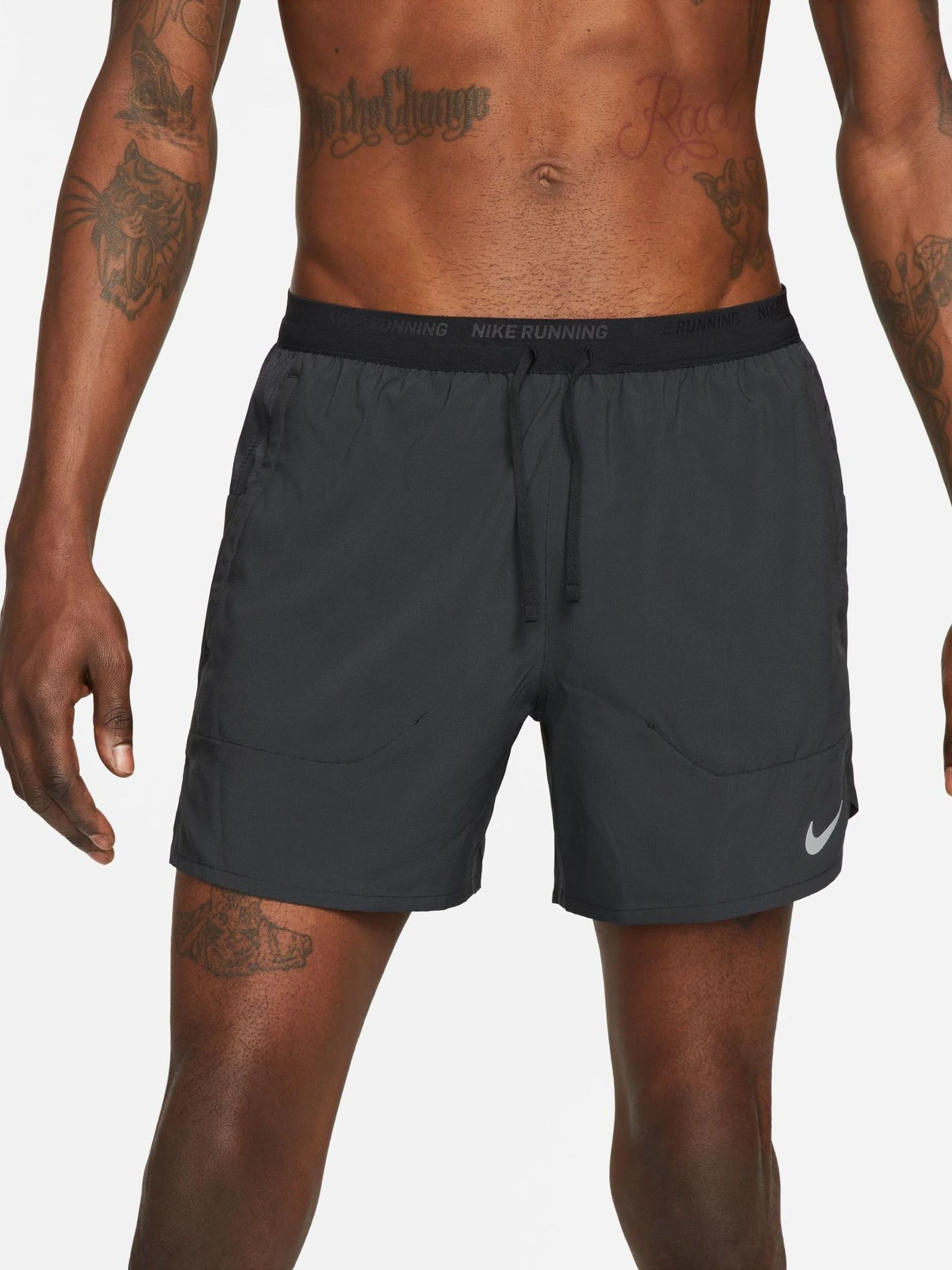 Zwart/grijs - 5 inch - Nike Dri-FIT Stride hardloopshort