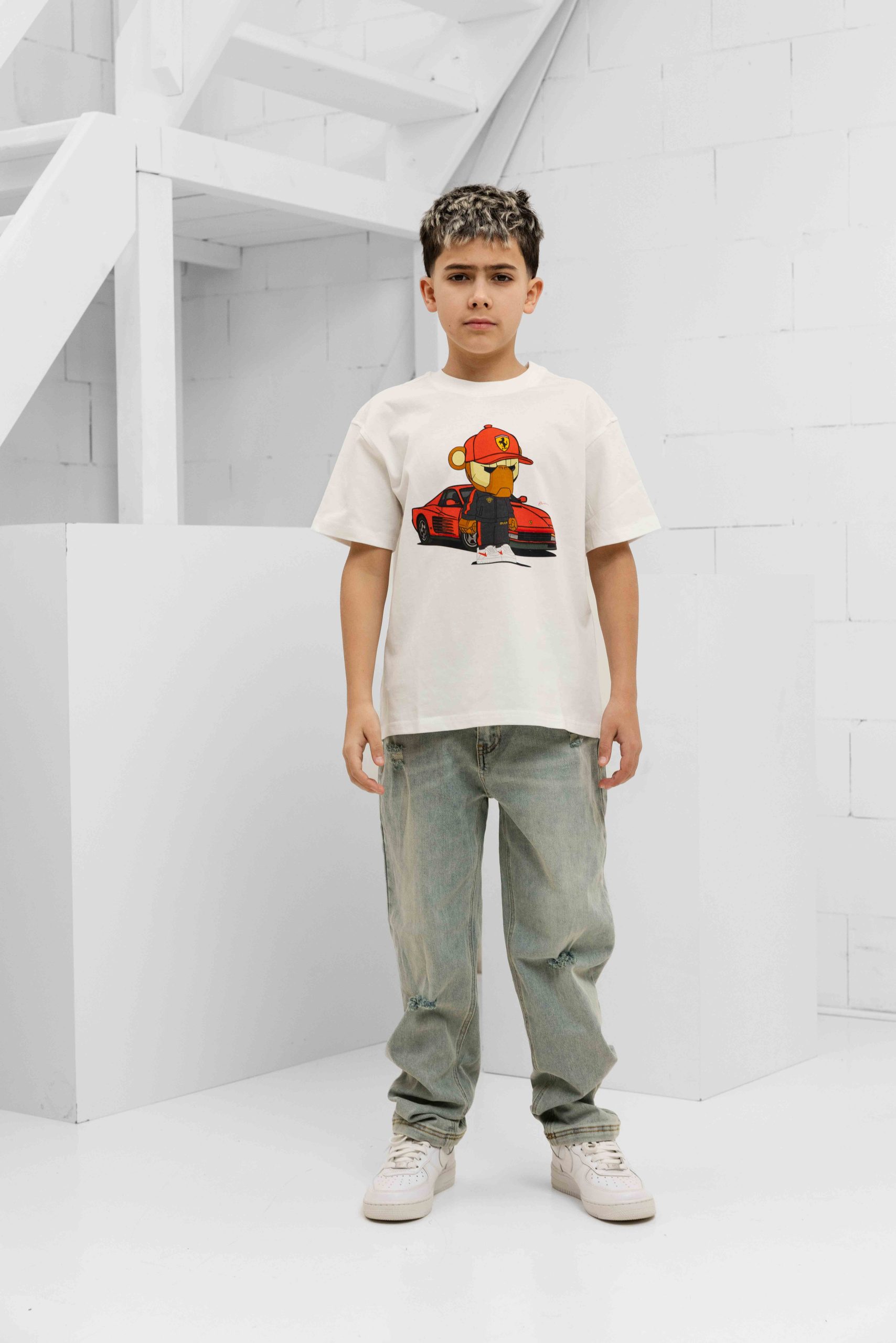 Black Bananas Febbari T-Shirt Kids Gebroken Wit