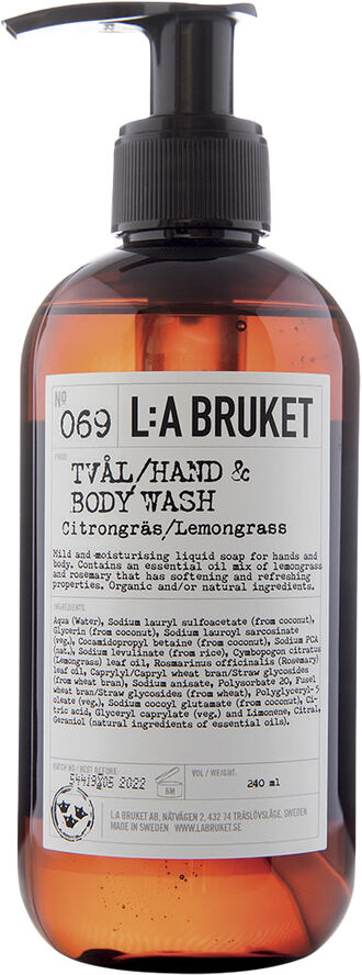 L:a Bruket Hand- Body wash Lemongrass 240 ml
