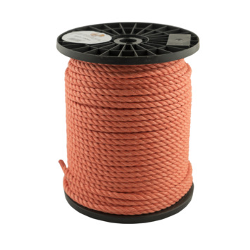 Touw op rol oranje 8 mm per meter
