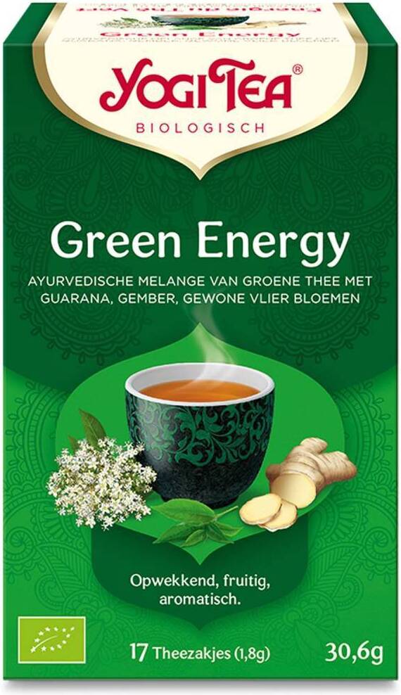 Yogi Tea bio thee green energy 17 stuks