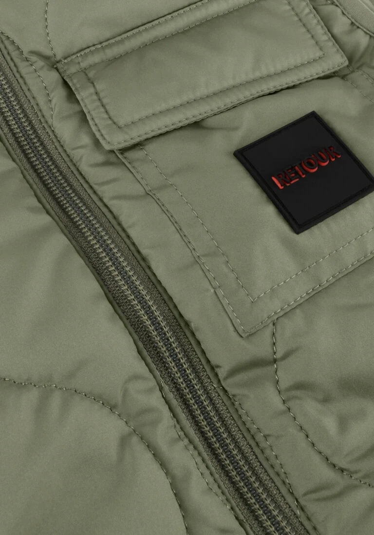 RETOUR groene retour bodywarmer boyd