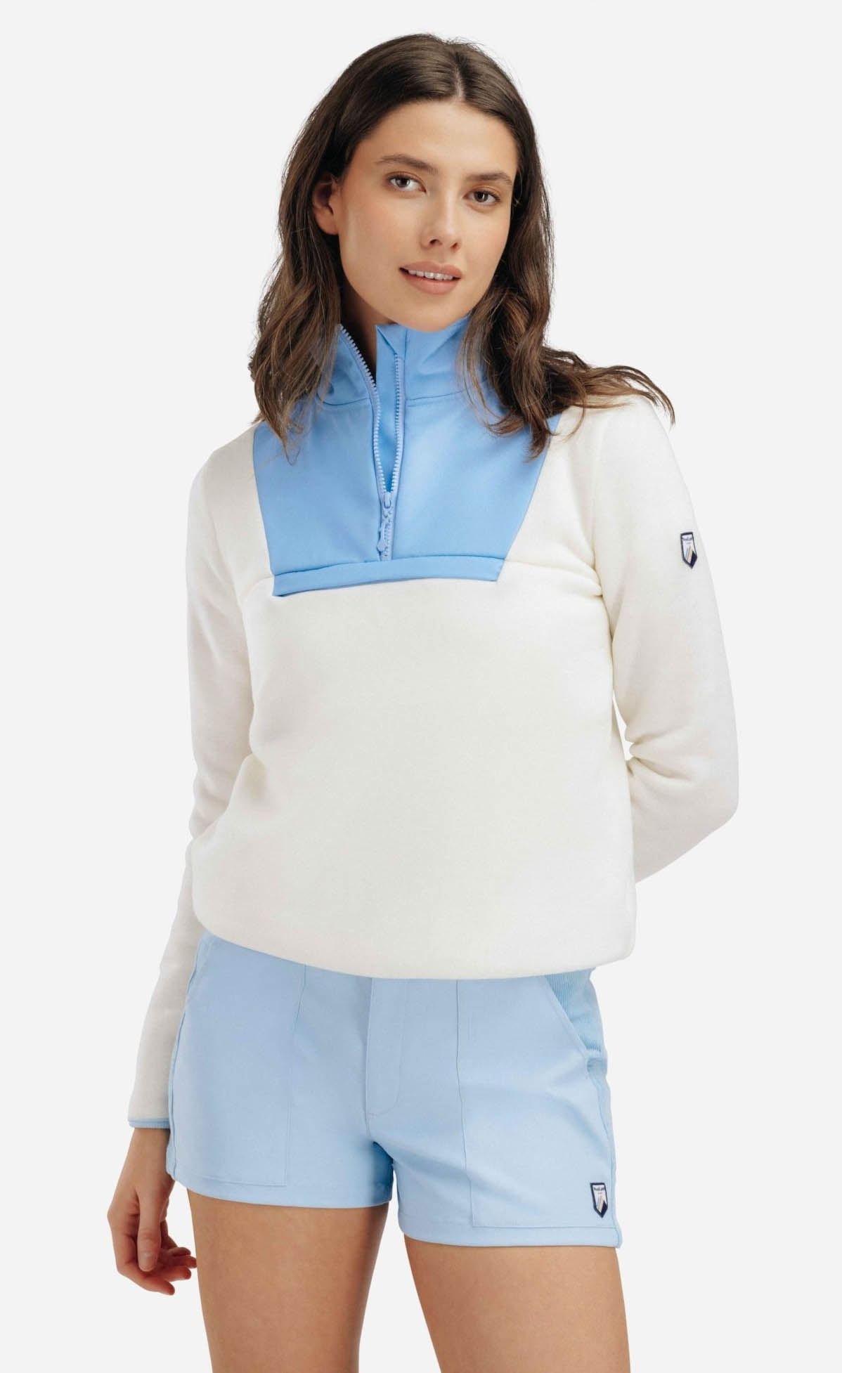 Sogndal Fleece Pullover Dame Light Sky