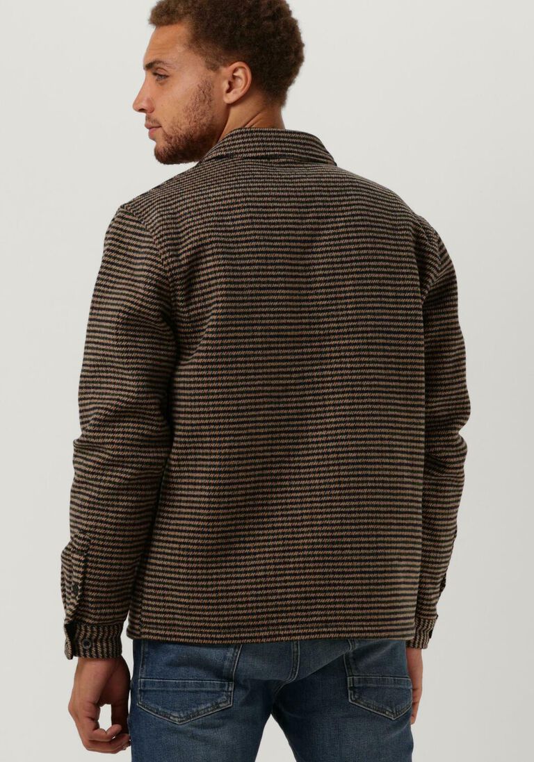 ANERKJENDT bruine anerkjendt jack akcuba dogtooth overshirt