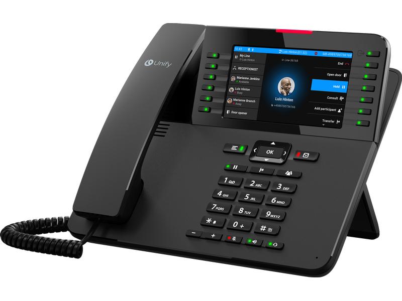 MITEL Tischtelefon OpenScape CP710 Schwarz Tischtelefon für den professionellen Arbeitsplatz
