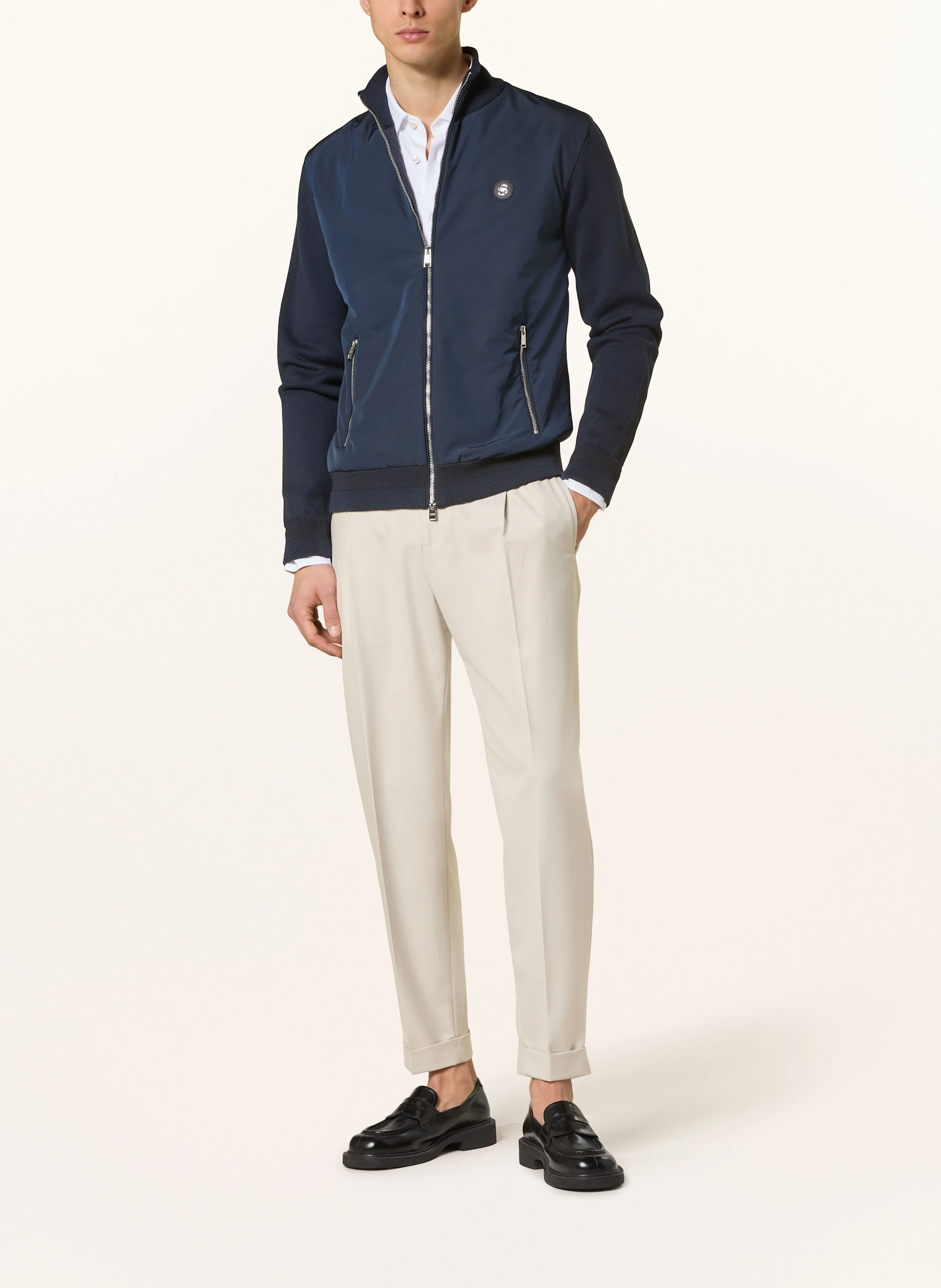 BOSS Blouson DARMANDO im Materialmix