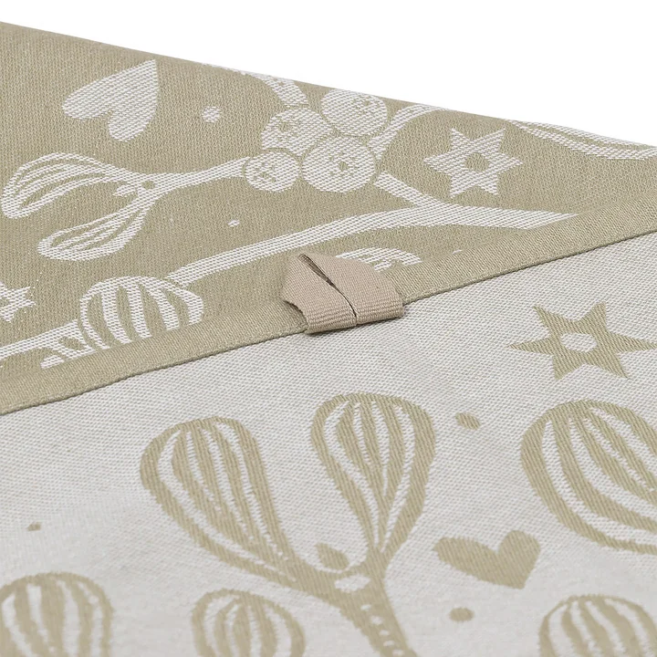 Ferm Living - Mistletoe Geschirrtuch, dark green