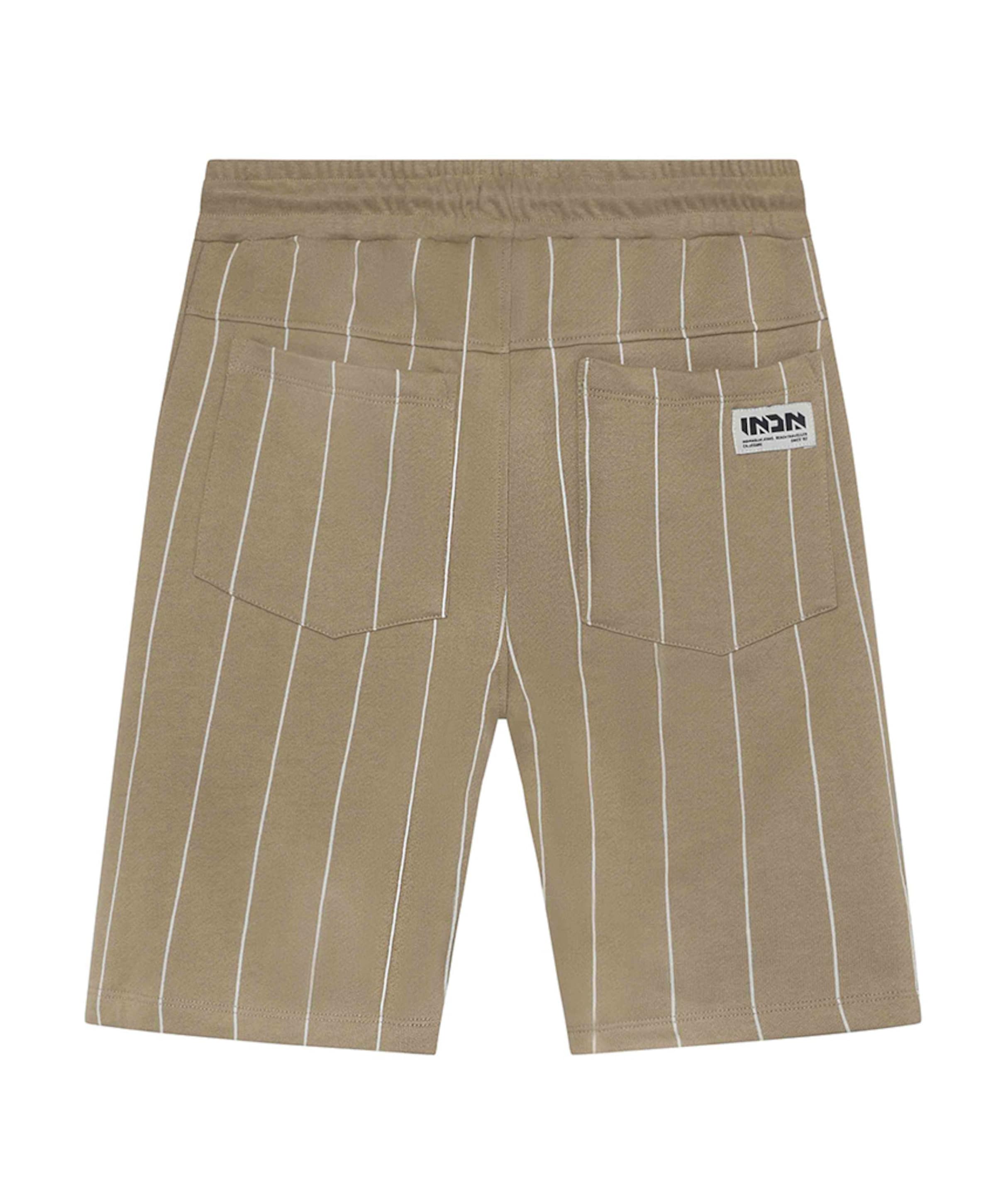 Indian Blue Jeans Jog Shorts Stripe jongens korte broek beige