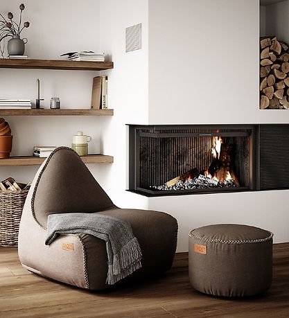 SACKit S?kkestol - Canvas Lounge Chair - 96x80x70 cm - Brun/Sand