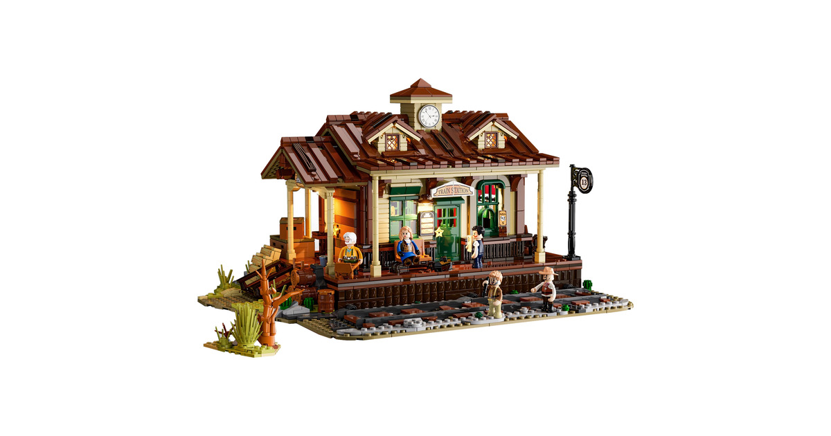 LumibricksThe Old West - West Train Station Constructiespeelgoed  (F9039)