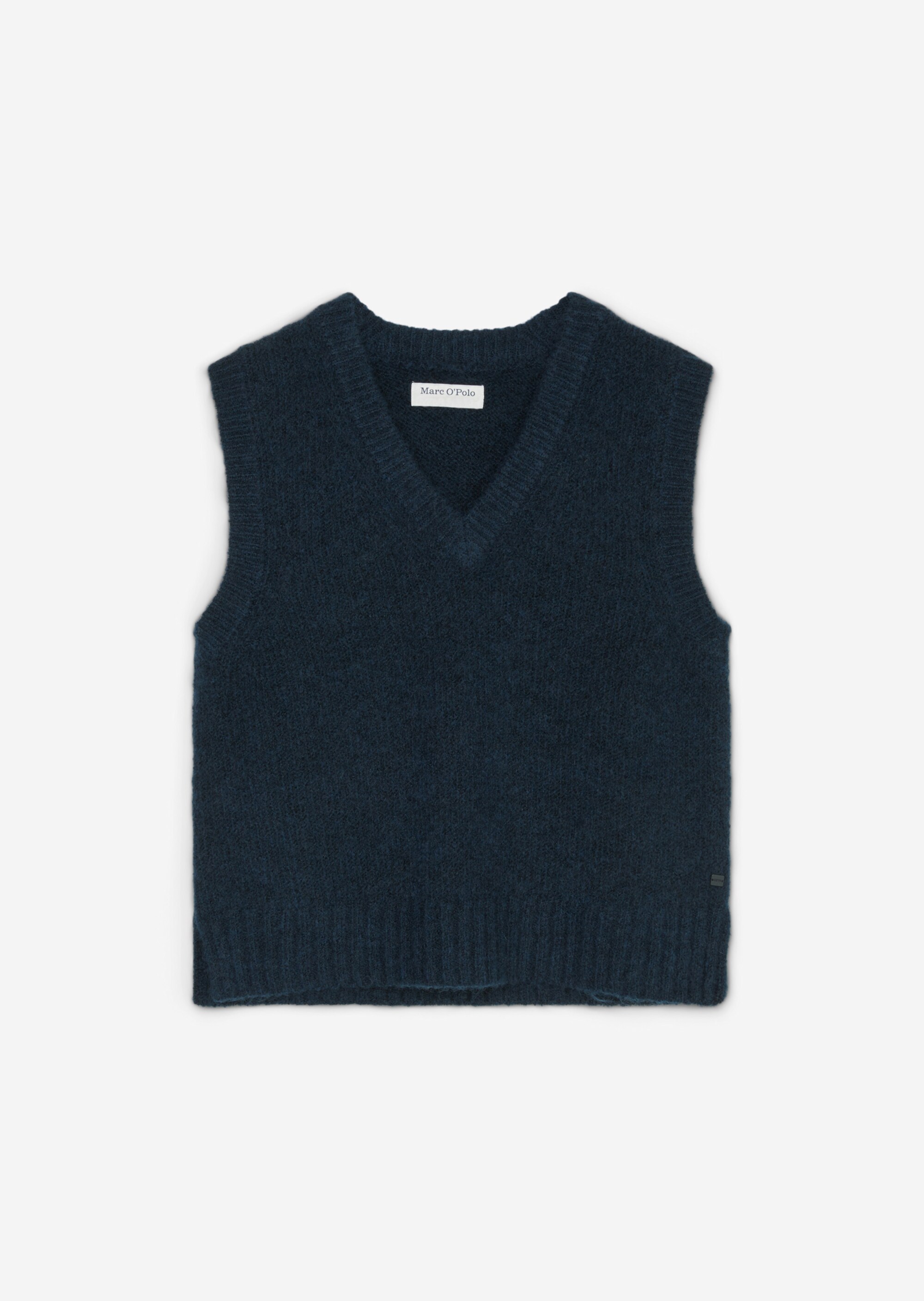 V-Neck-Pullunder regularaus kuscheligem Schurwolle-Mohair-Mix