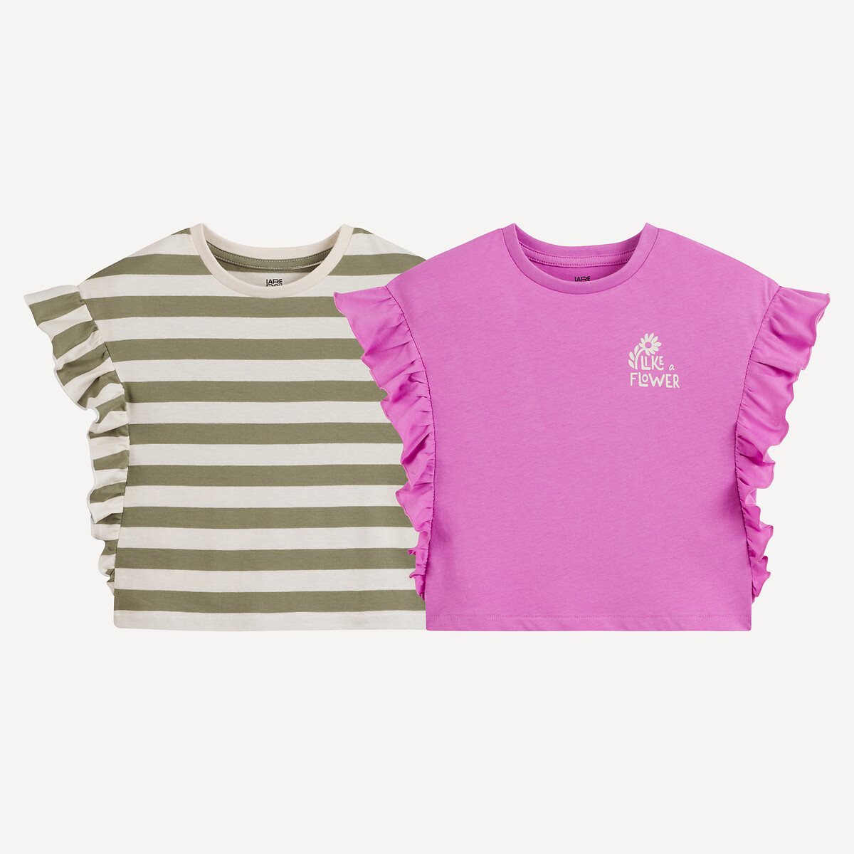 COLEÇÃO LA REDOUTE<br>Conjunto de 2 camisetas com colmeias