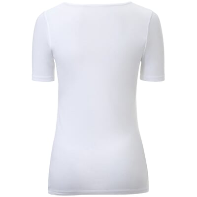 Damen-Kurzarmshirt, Weiß