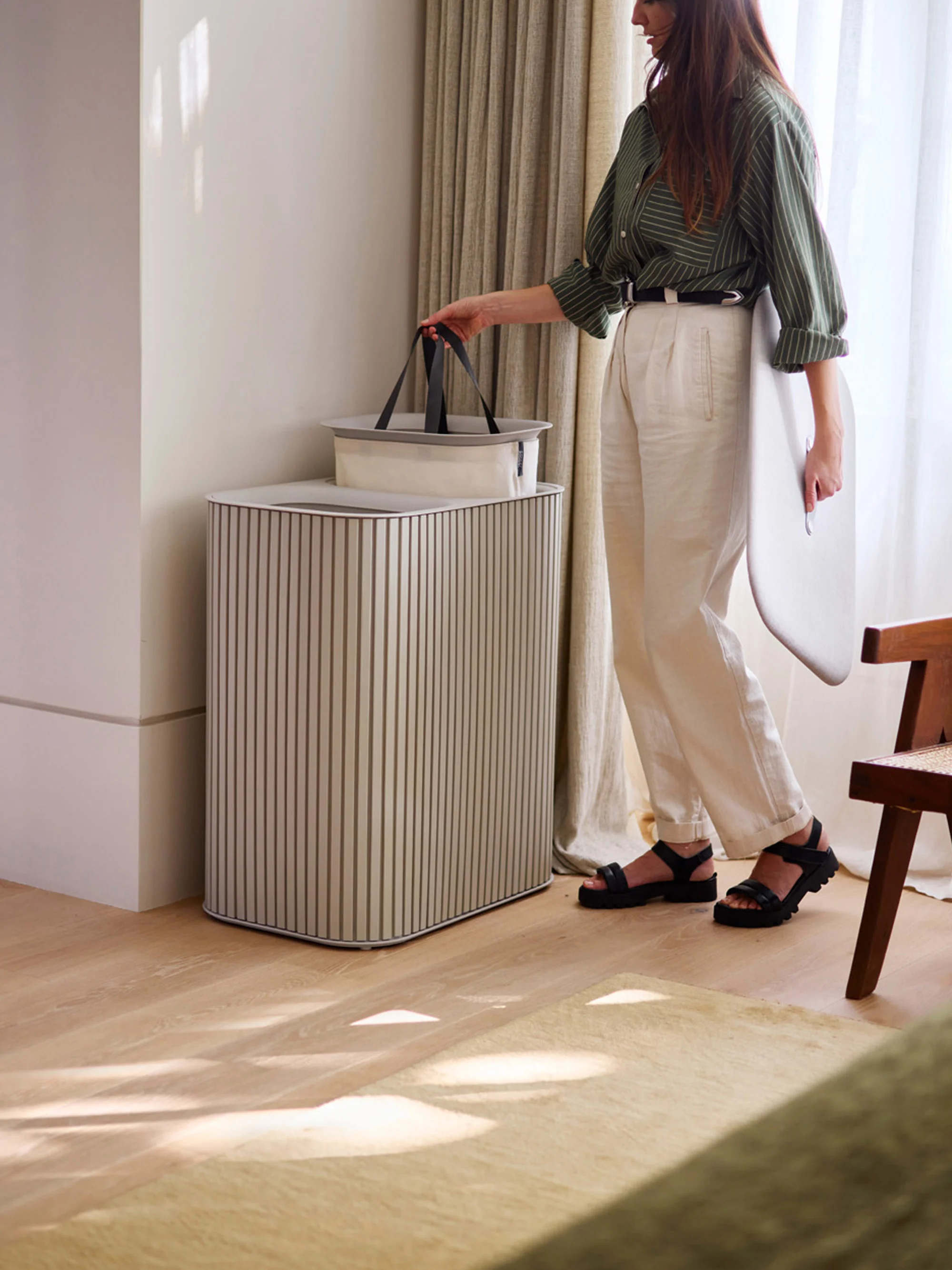 Wasmand Luxe, 3 x 30 L