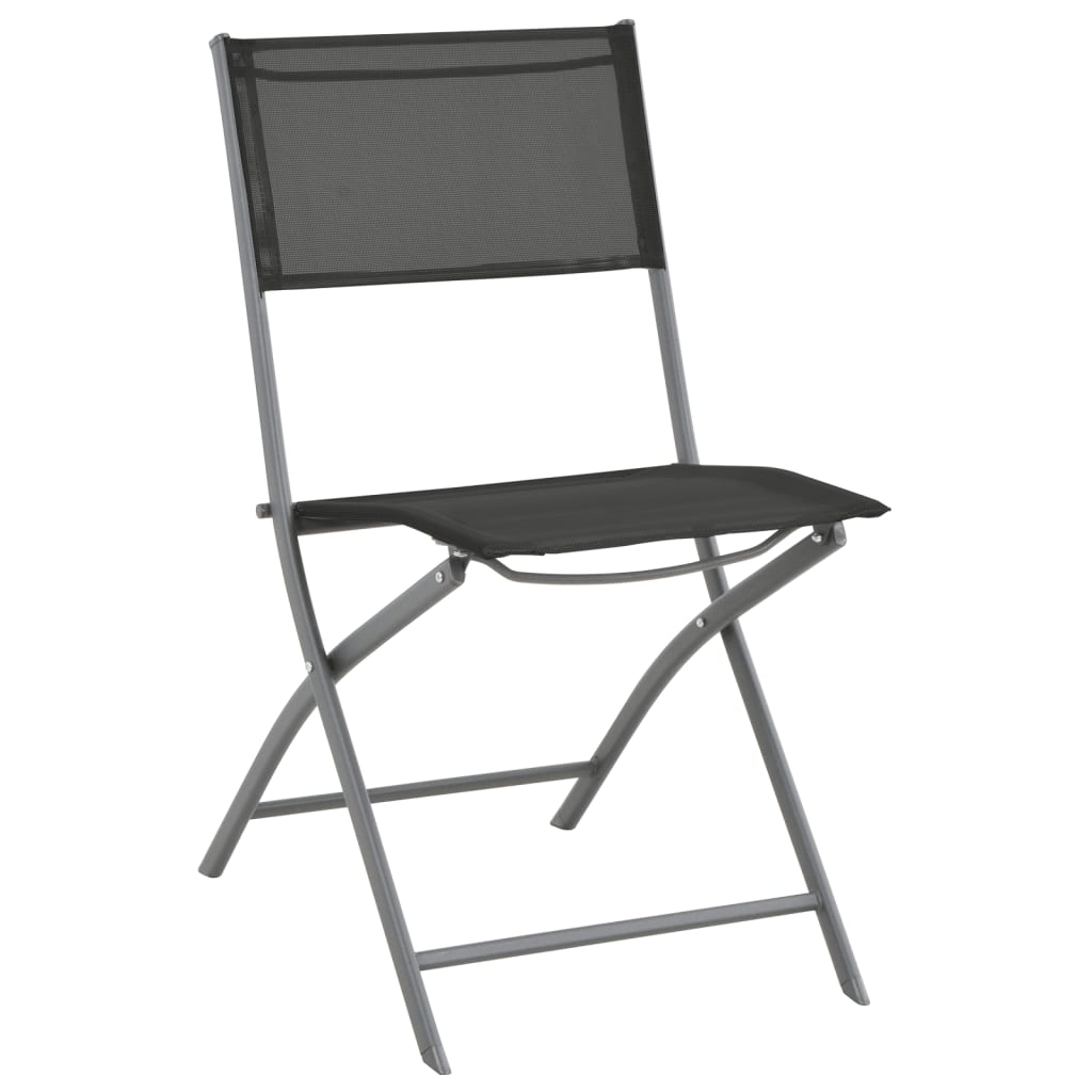 Mobilier de salle à manger d'extérieur 7 pièces acier