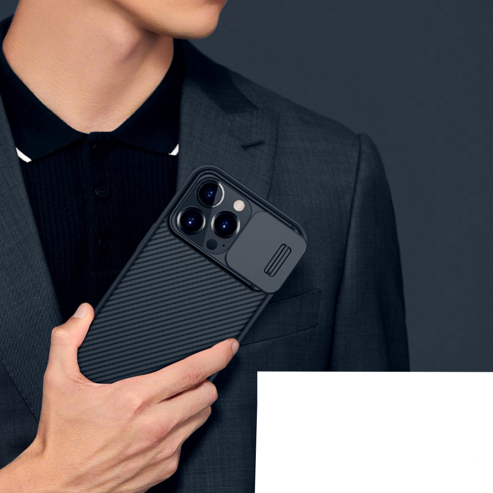 iPhone 13 Pro Schutz Hülle Cam-Slider Kameraschutz - Schwarz