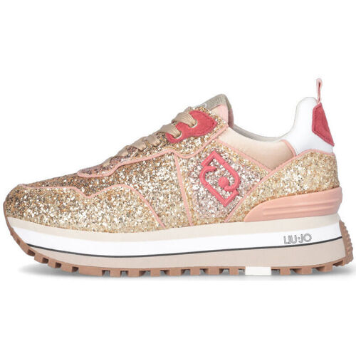 Liu Jo - Zapatillas con plataforma y brillos Oro