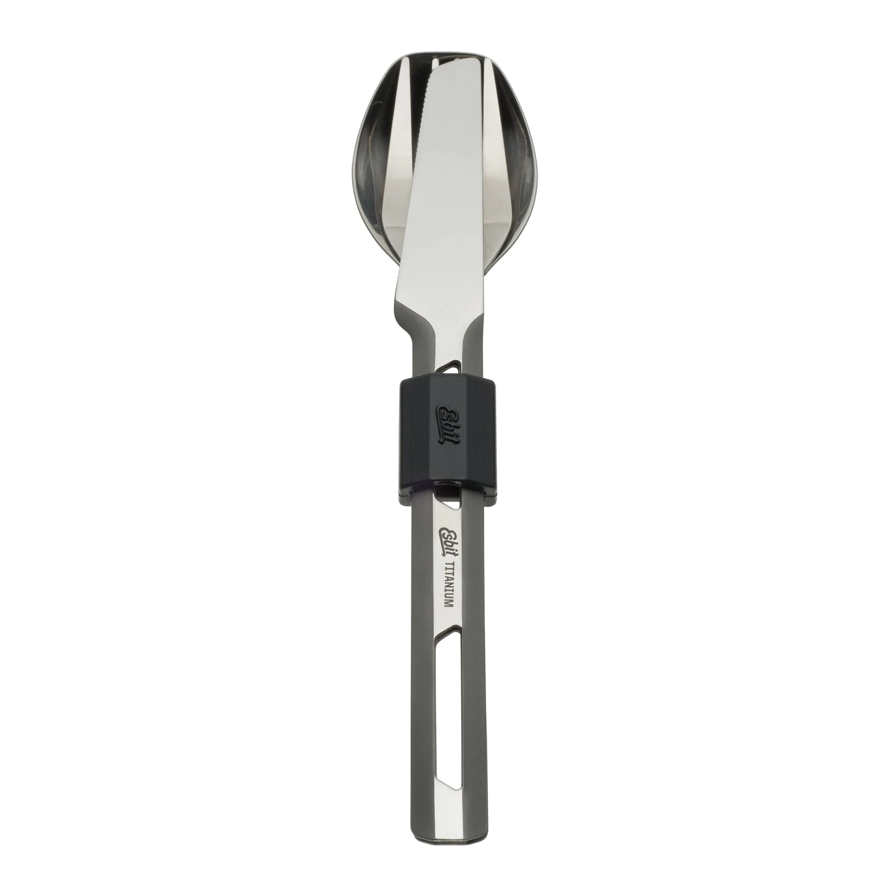 Esbit -  Esbit Titan Besteck Set dreiteilig mit Silikonmanschette