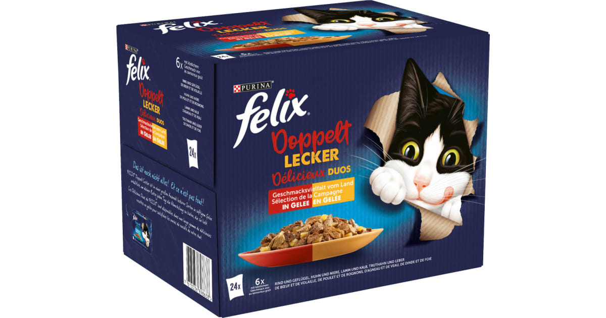PURINA Felix Doppelt Lecker Fleisch 24x 85 gr