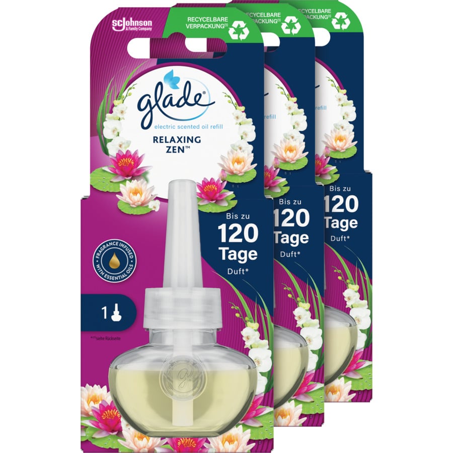 Glade Duftstecker Nachfüller Sensual Sandelwood & Jasmin 3 x 20 ml