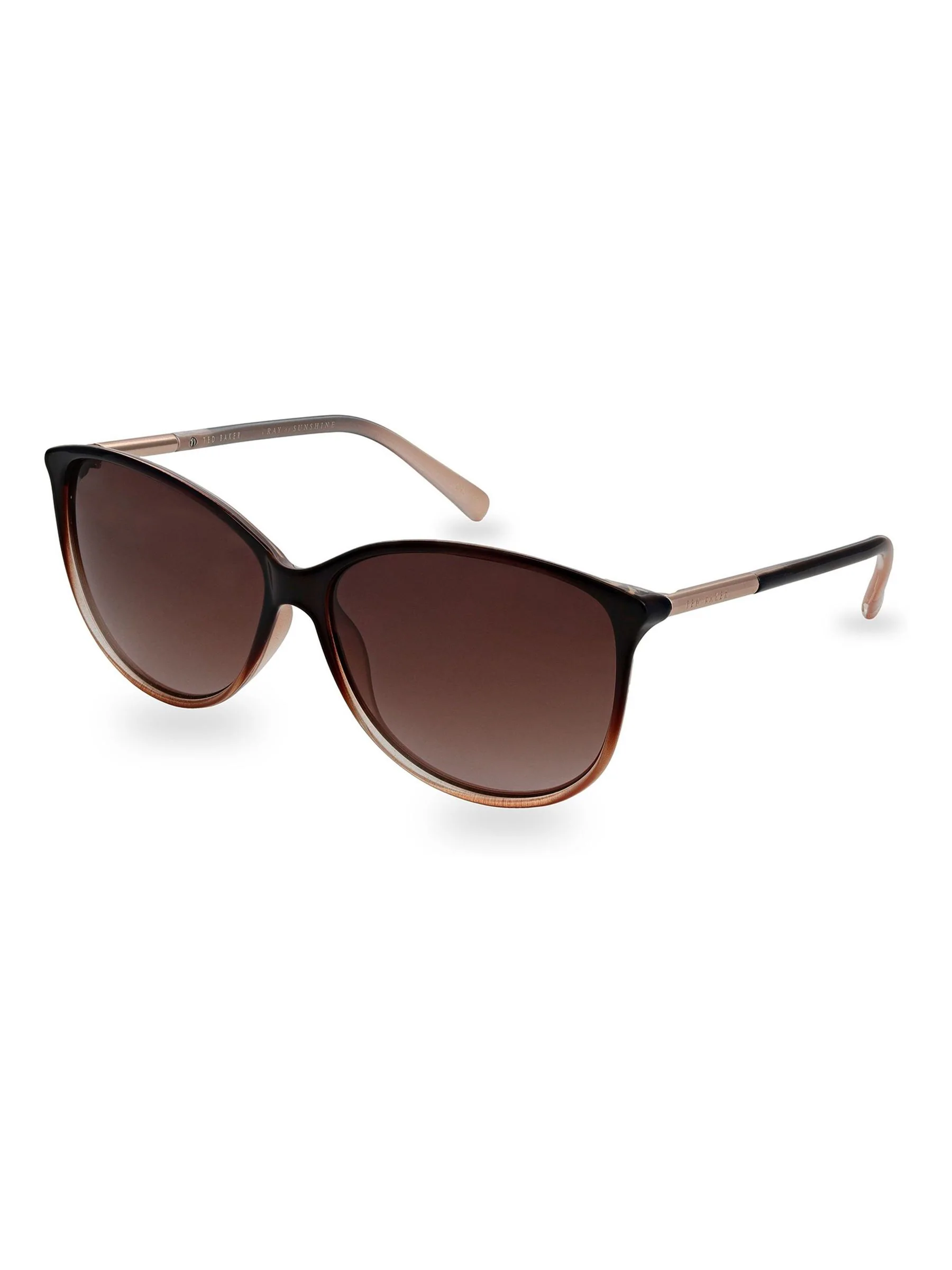 Ted Baker - Raven zonnebril in chocoladebruin