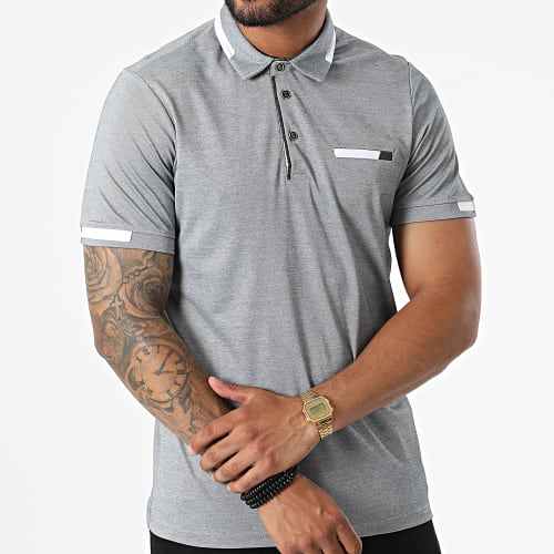 Polo Manches Courtes 572 Gris Chiné