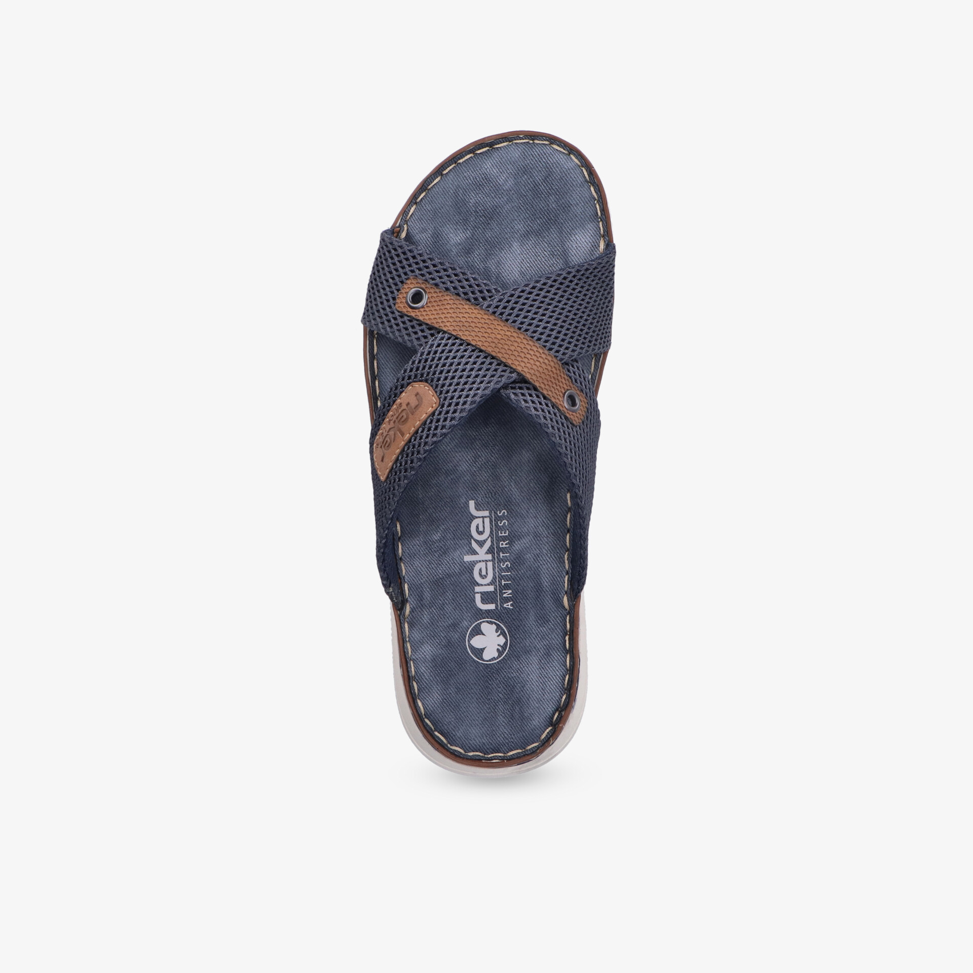 rieker Herren Pantoletten blau