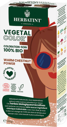 Herbatint Vegetal Color Coloration-Soin Des Cheveux Warm Chestnut Power 100g