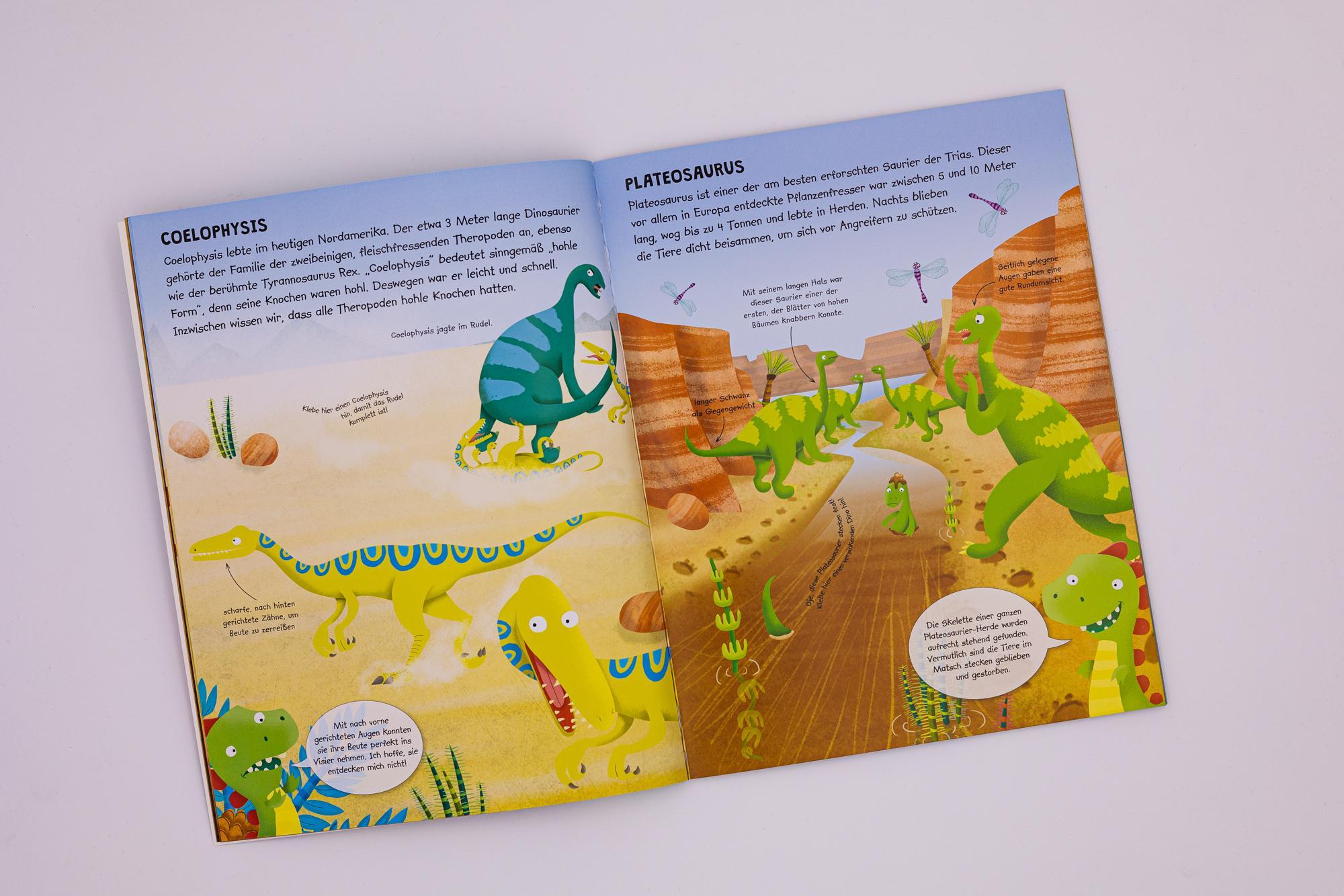 Mein großes Abenteuer-Stickerbuch - Dinosaurier