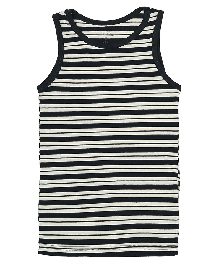 Unterhemd NMMTANK STRIPES 2er-Pack in marine/weiß