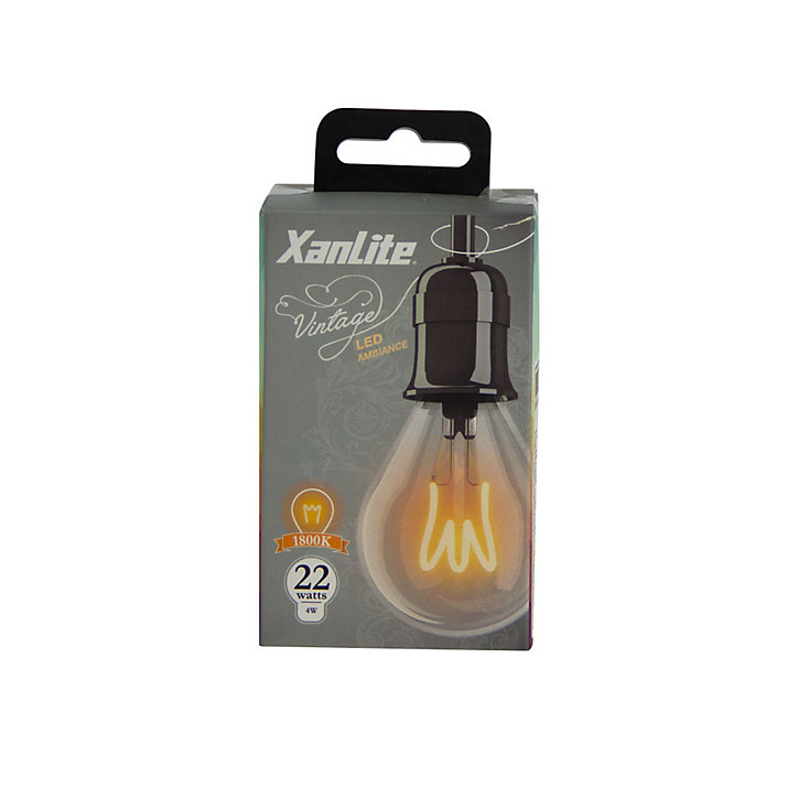Ampoule LED spirale E14 180lm 18W IP20 Ø4,8 cm blanc chaud Xanlite