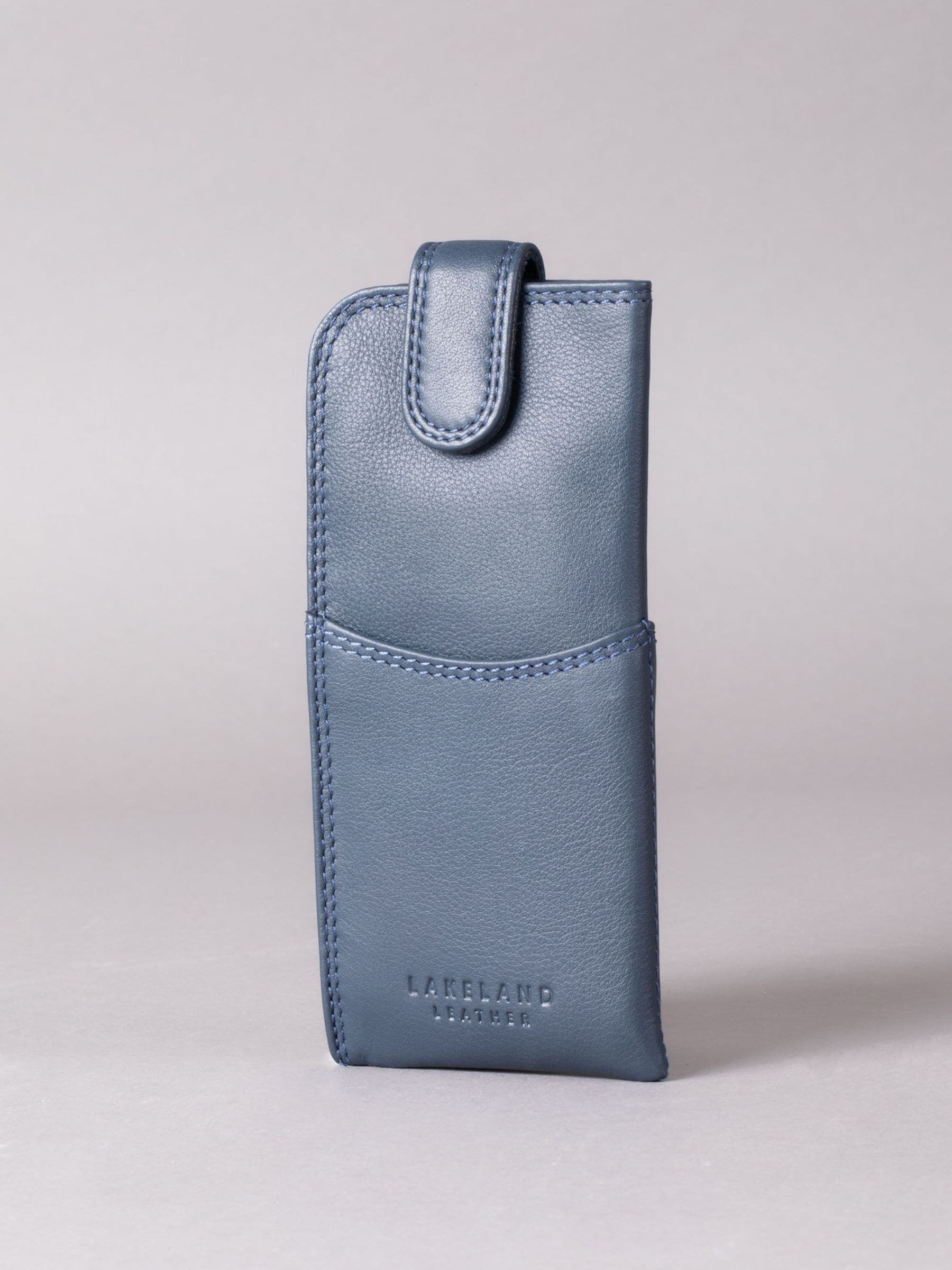 Marineblauw - Lakeland Leather Glasses Case