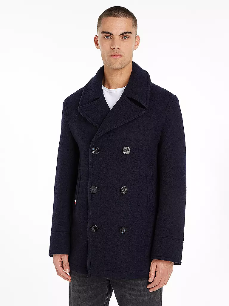 TOMMY HILFIGER Wollmantel  blau