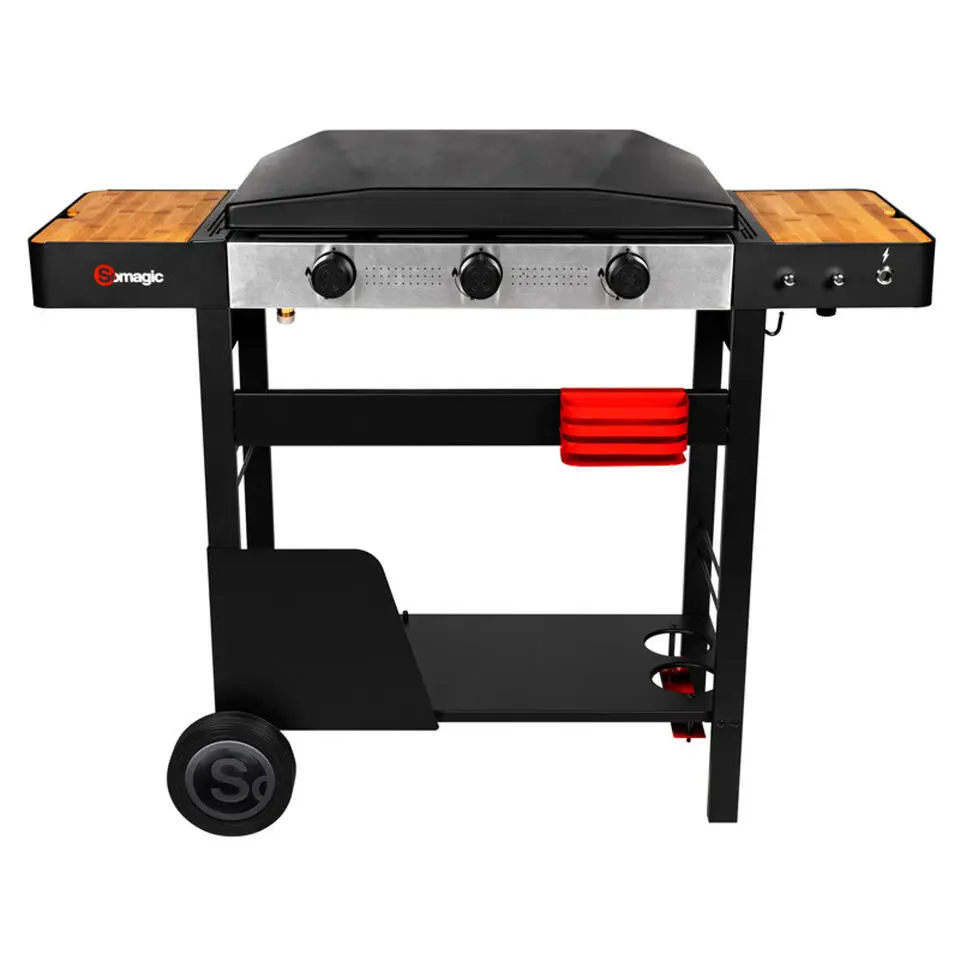 Somagic Plancha - Zwart - 112.5 x 47.5 x 88.5cm