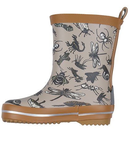 Mikk-Line GummiStøvler - Wellies - Brown Sugar m. Magisk Print