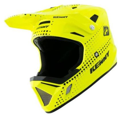 Casque Intégral Kenny Decade Graphic Lunis Jaune Fluo