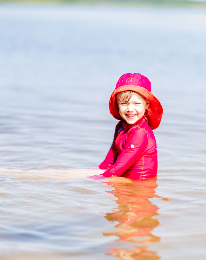 Sommerhut RANTA SPORT mit Nackenschutz in navy/red