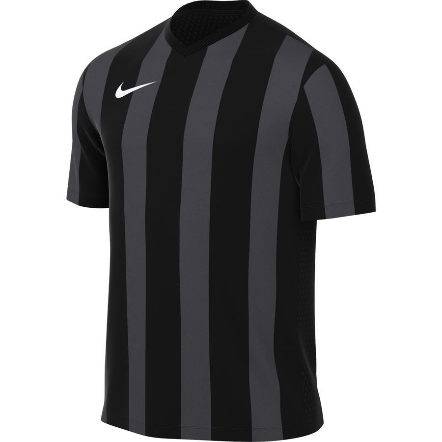 Nike Maillot Dri-FIT Striped Division V - Noir/Gris/Blanc