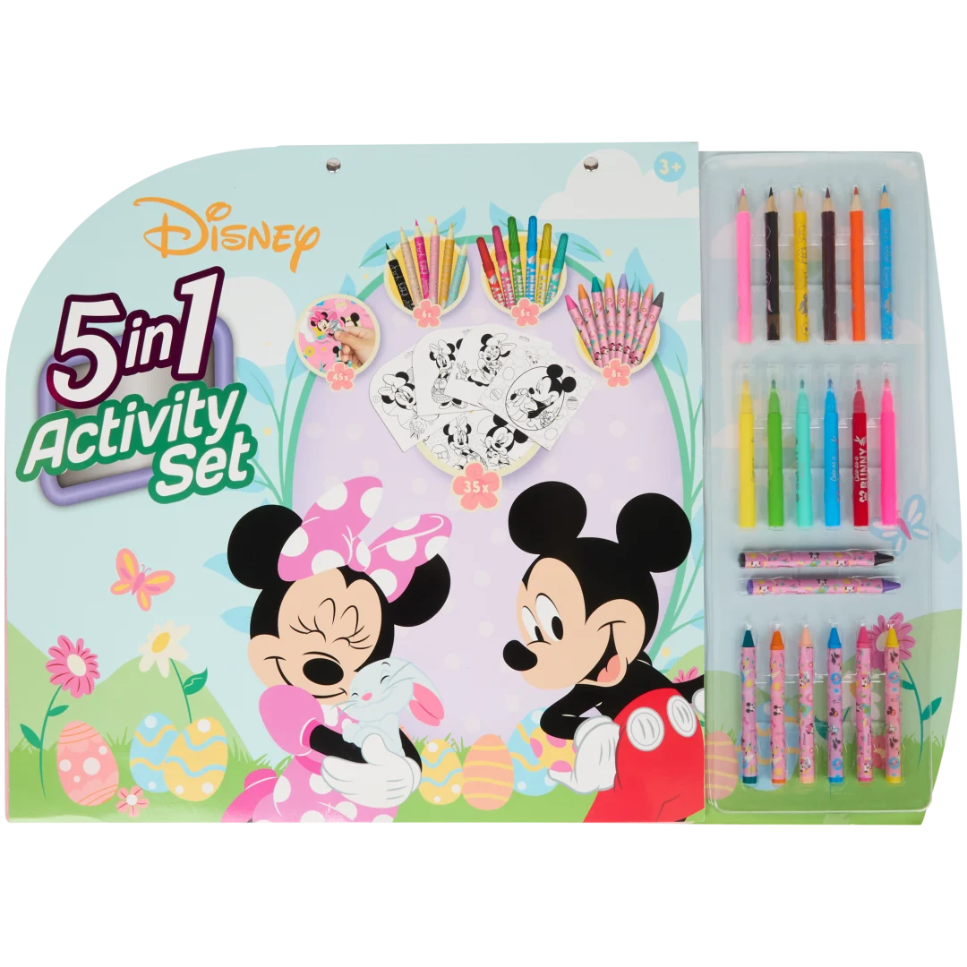 5-in-1 activiteiten- en kleurset 100-delig | diverse varianten