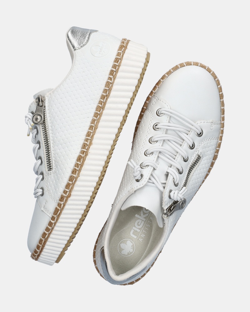 Rieker Lage sneakers  - wit