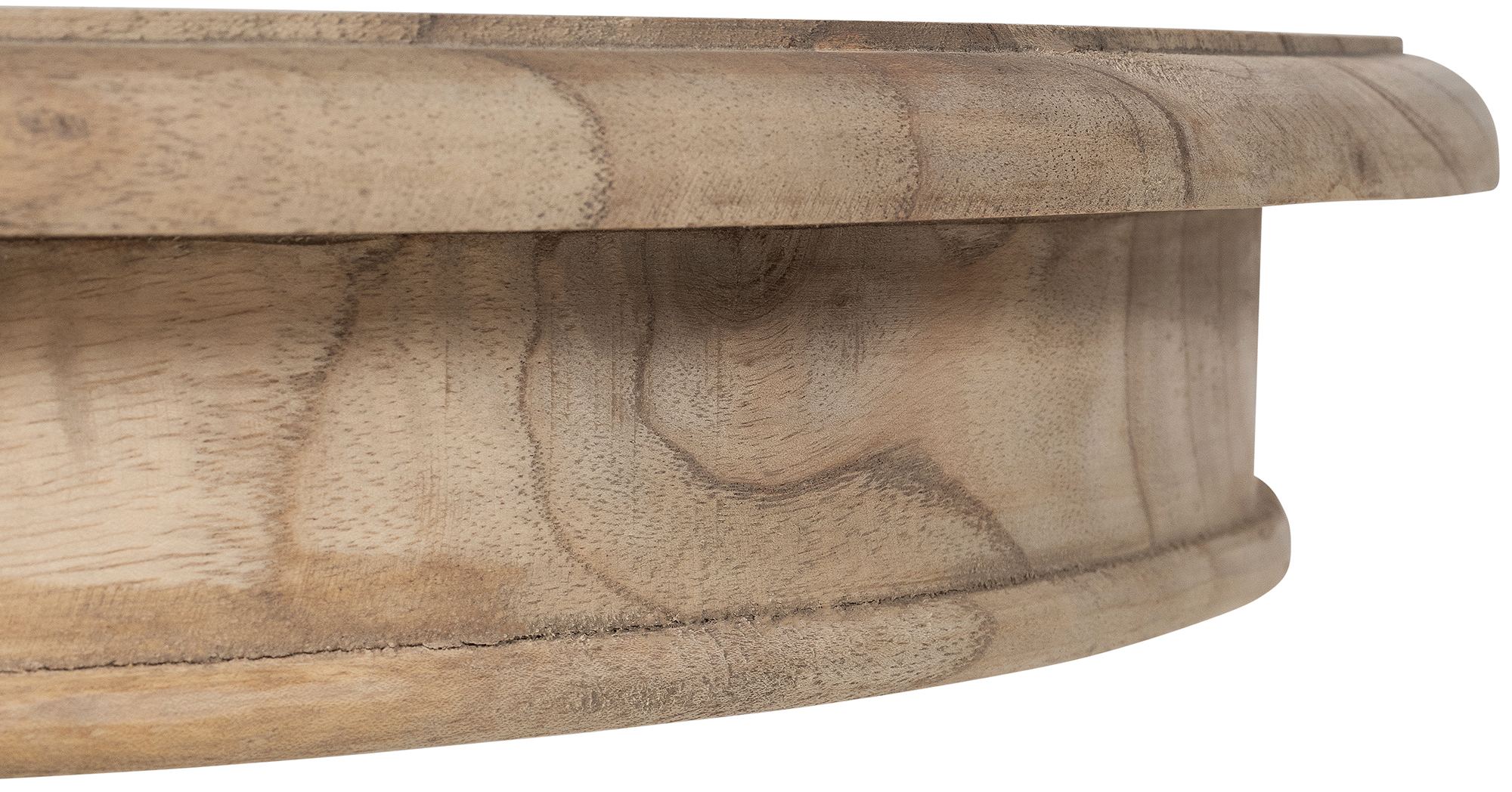 CLP Beistelltisch Wiva I Runder Holz Tisch Für Ihr Wohnzimmer I Perfekt Für Couch Und Bett 50x50 CM I Stabil Und Robust