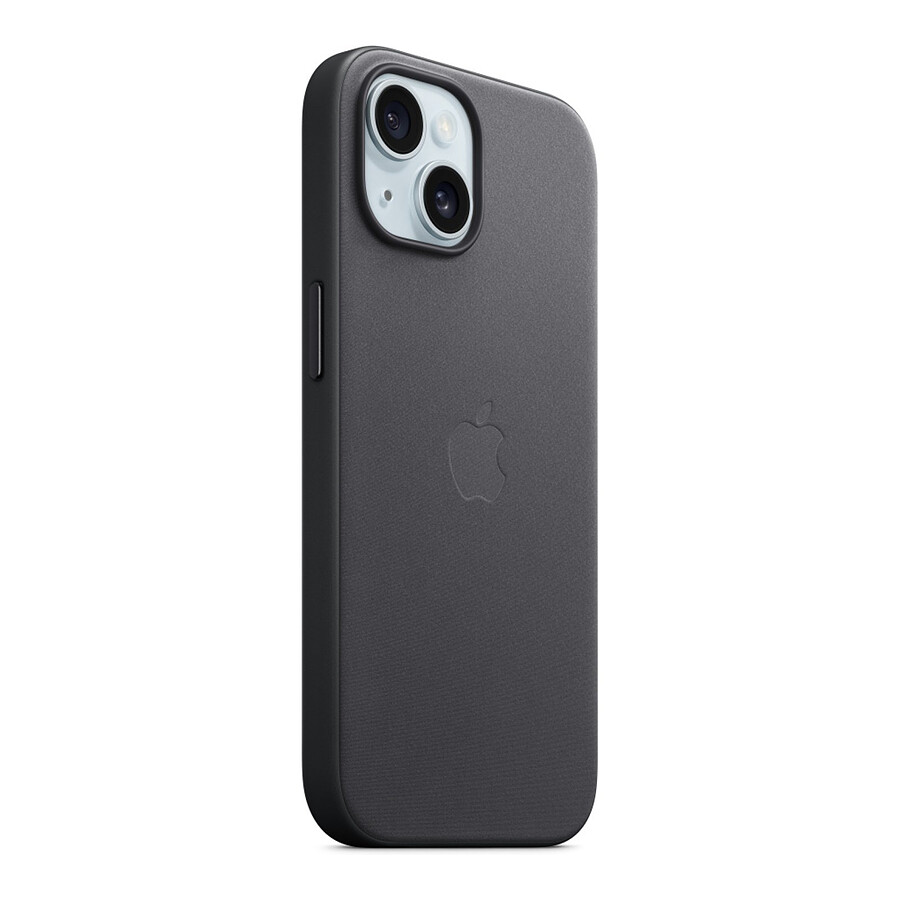 Apple Coque en tissage fin avec MagSafe pour iPhone 15 Plus - Noir