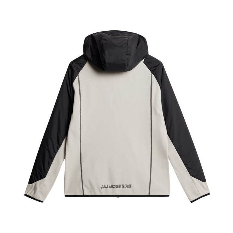 J.Lindeberg Scott Hybrid Hood Colorblock Black