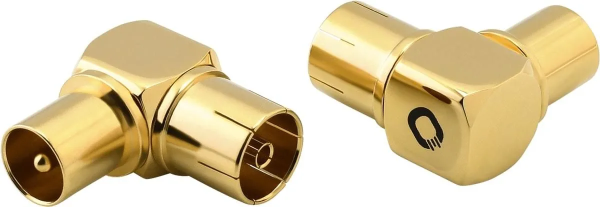 Oehlbach Antenna AD 90 - connecteur d'angle coaxial (lot de 2) Adaptateurs vidéo