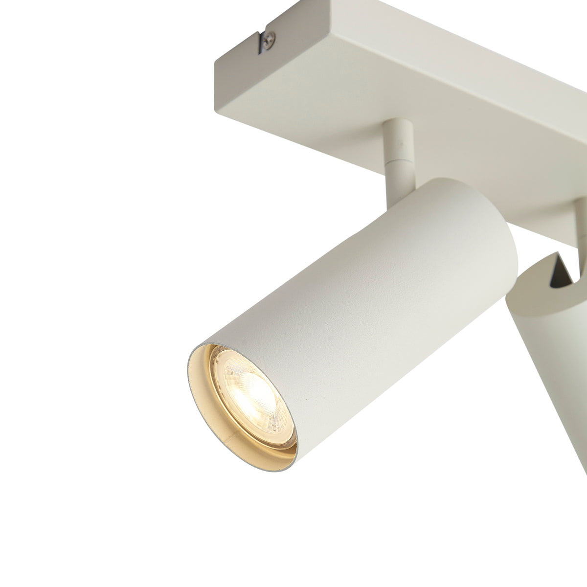 QAZQA Moderne plafondspot beige 2-lichts verstelbaar - Renna