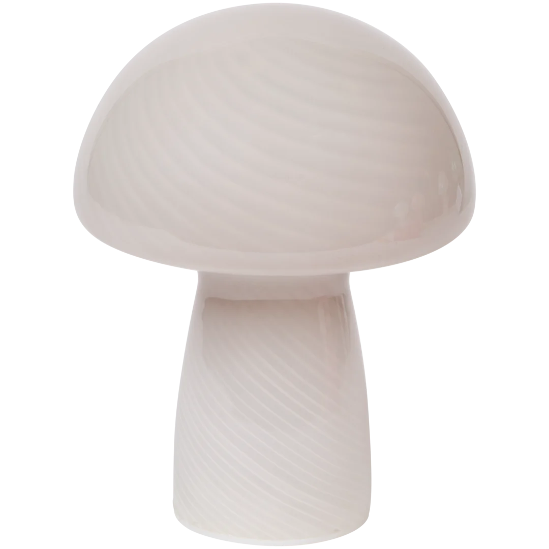 Lampe champignon en verre