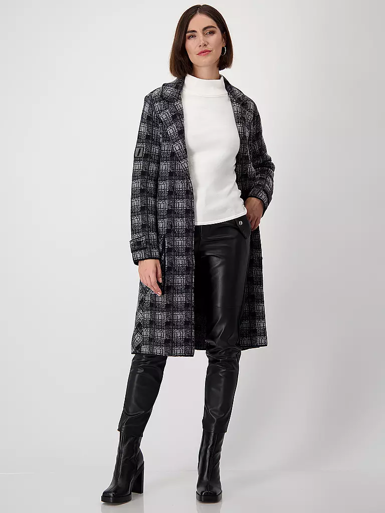 MONARI Wollmantel schwarz
